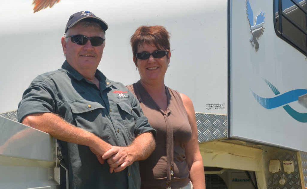 Pat and Sally Bradley with their motor home, ready to set off on an adventure. Photo: Meghan Kidd Pat and Sally Bradley with their motor home, ready to set off on an adventure. Photo: Meghan Kidd